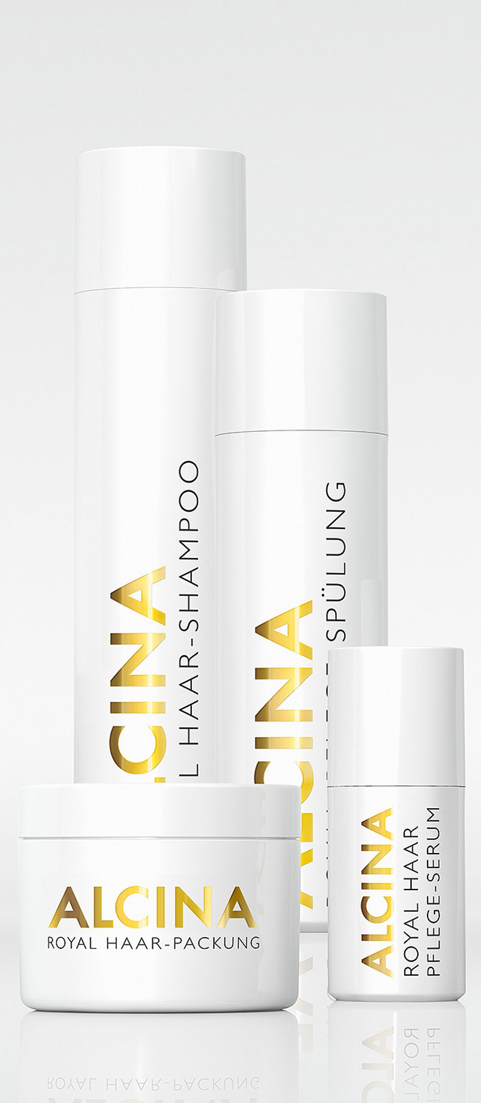 alcinna hair care packaging design - product post production