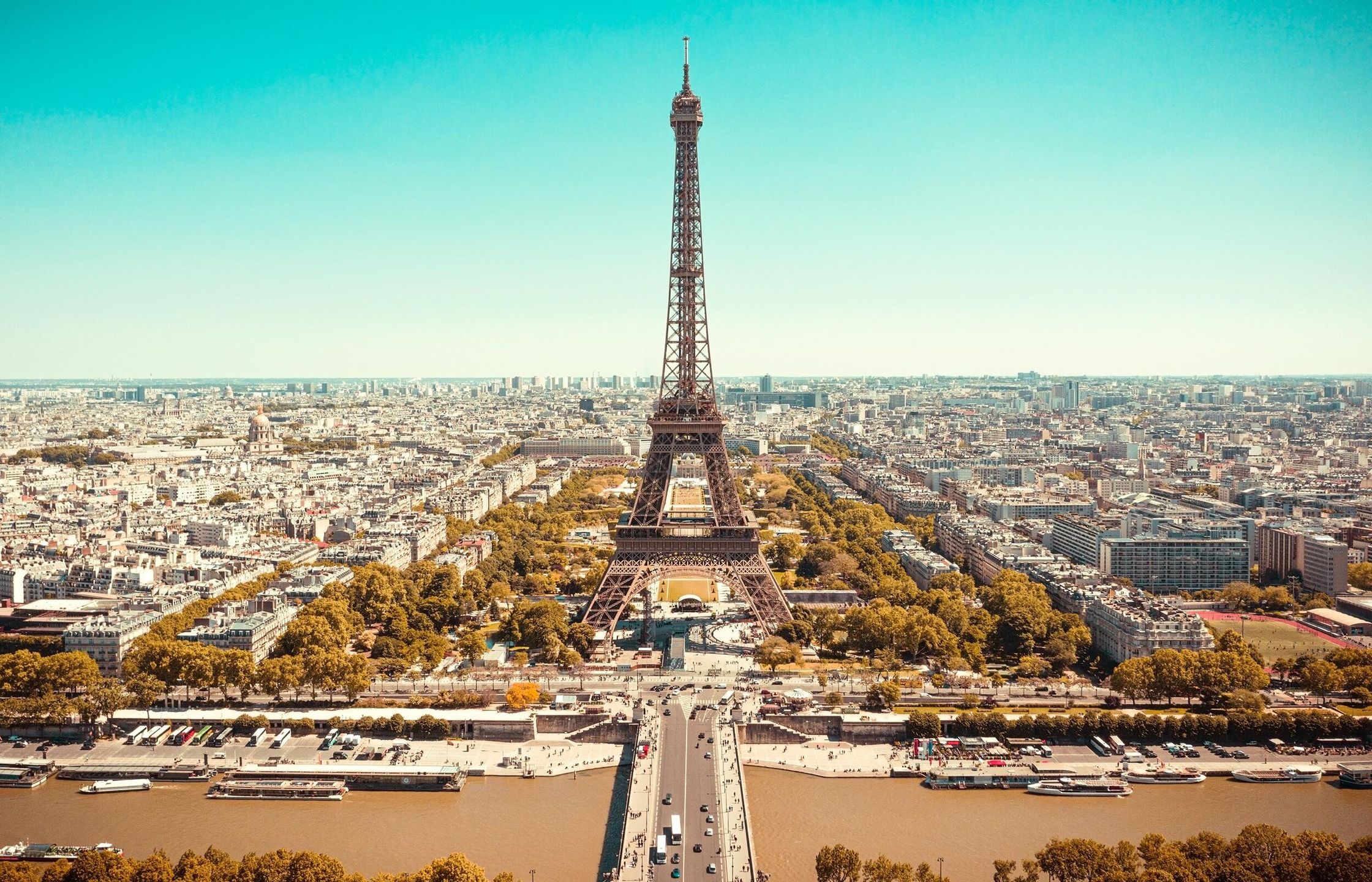 the eiffel tower in paris, france