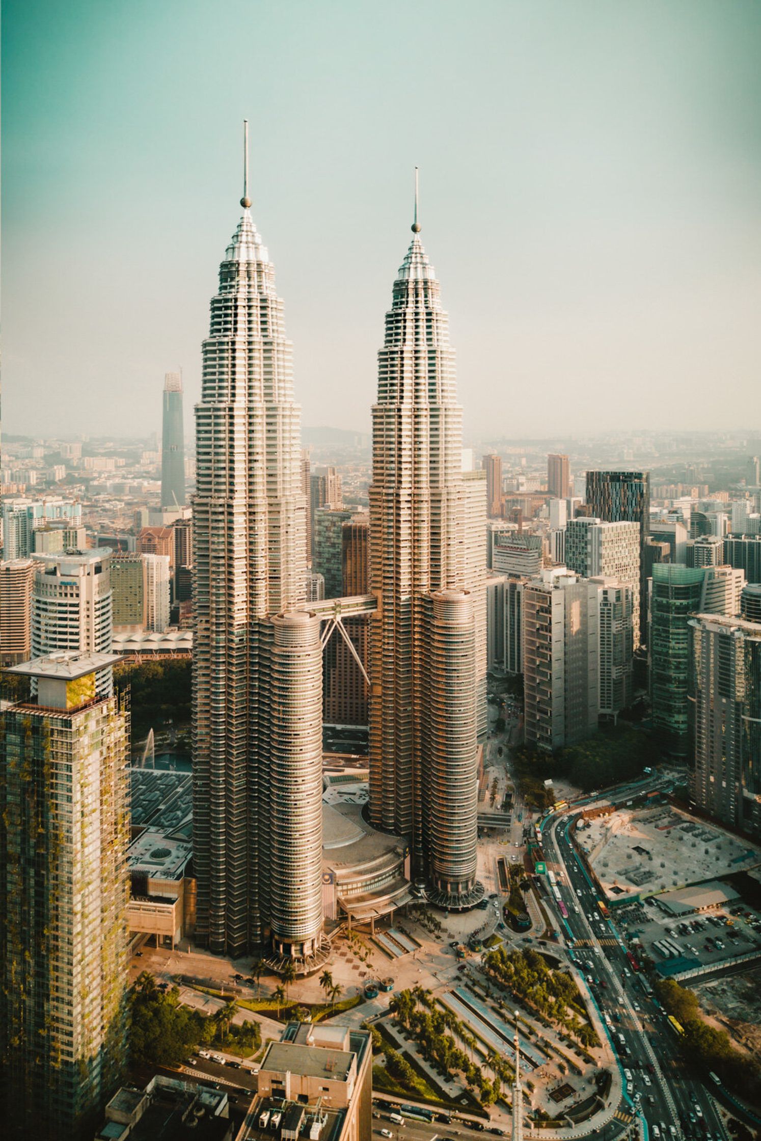 the petronas towers in kuala lumpur, malaysia