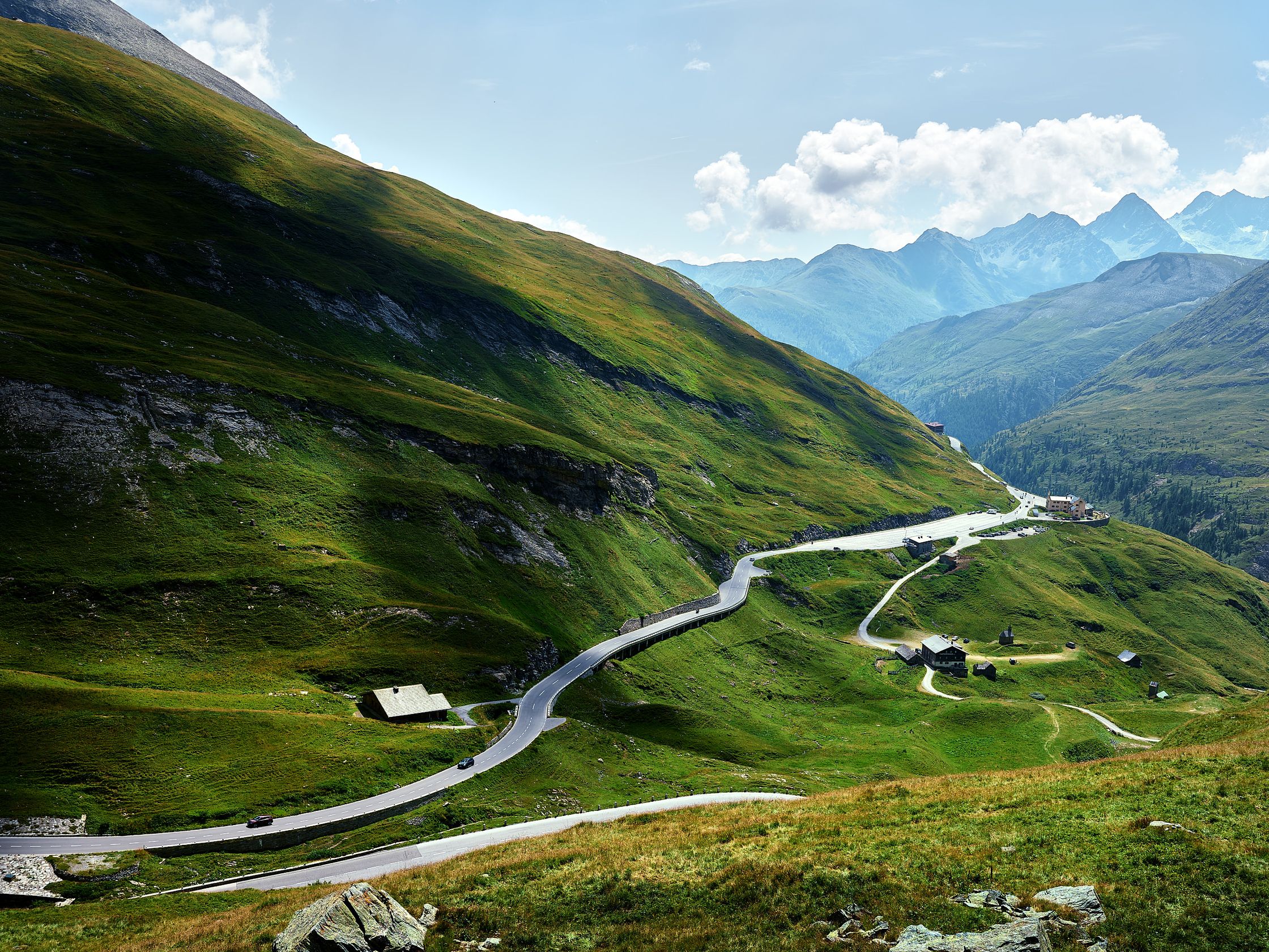 Hochalpenstraße Großglockner im Sommer