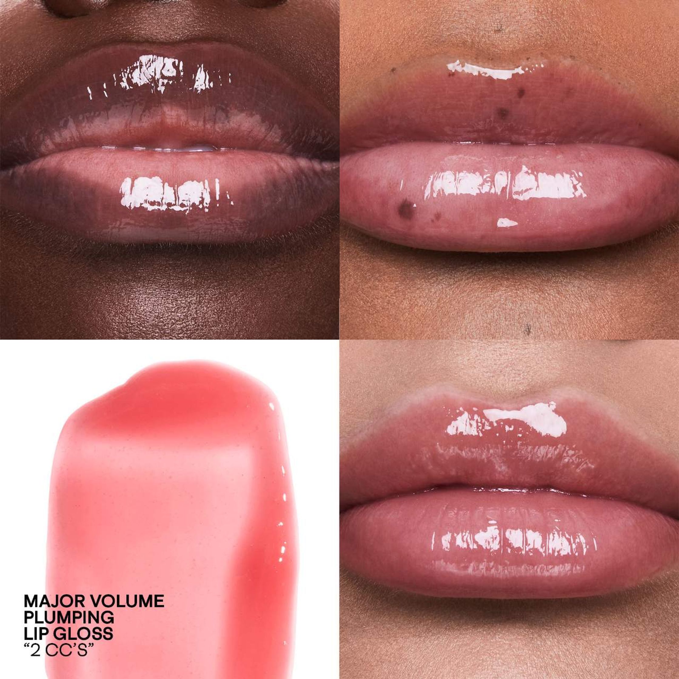 a series of photos showing the different stages of a woman's lips
